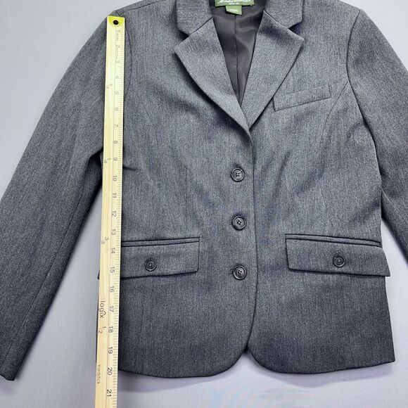 Eddie Bauer Blazer Women's Size 2 Black and White Herringbone Single Breast - Picture 5 of 15